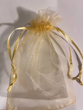 Gold Organza Gift Sachet Bags - NWT